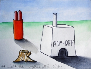 watercolor drawing by Cecile Noldus